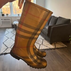 Burberry Rain Boots.